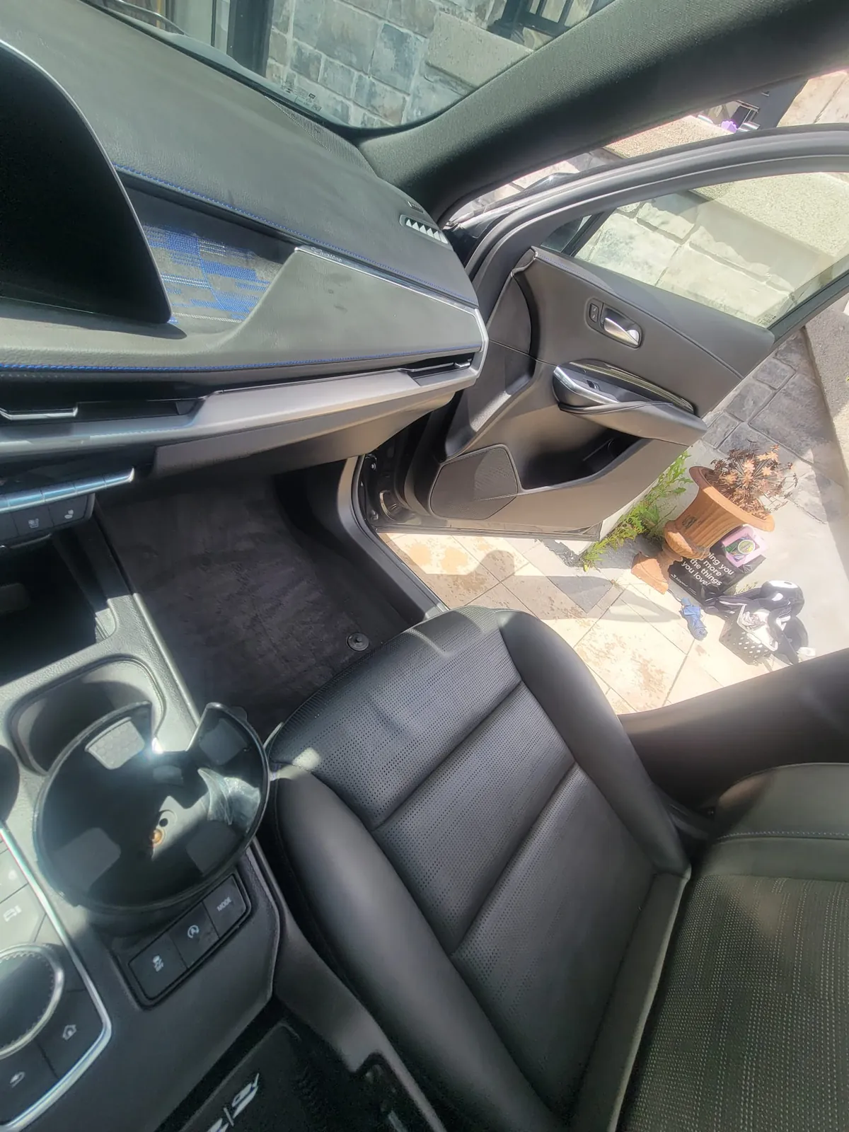 Passenger side spotless after the detail. Exclsive Detailing, mobile detailing in Durham Region.
