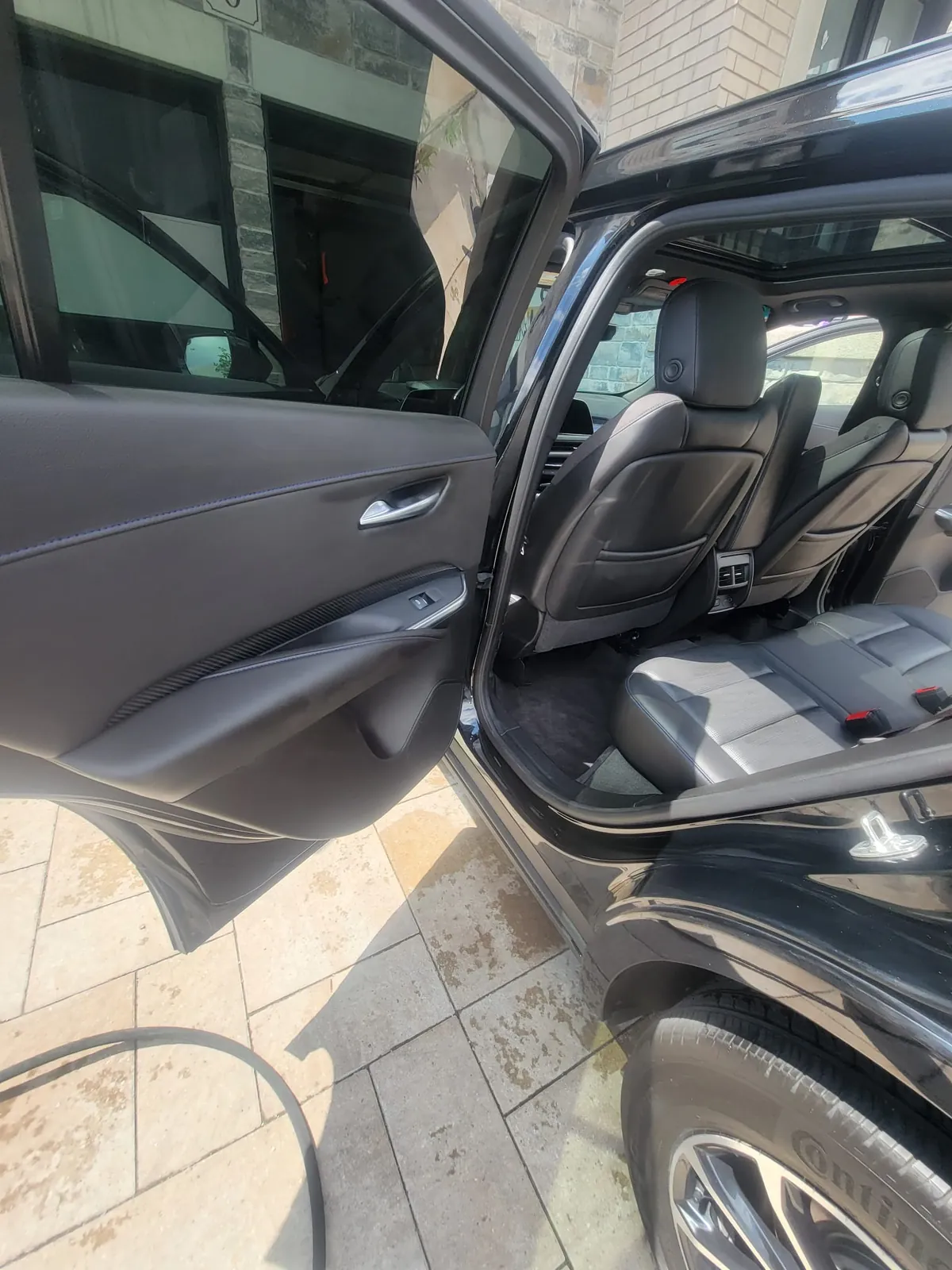 Rear door sill like new after the detail. Exclsive Detailing, mobile detailing in Durham Region.
